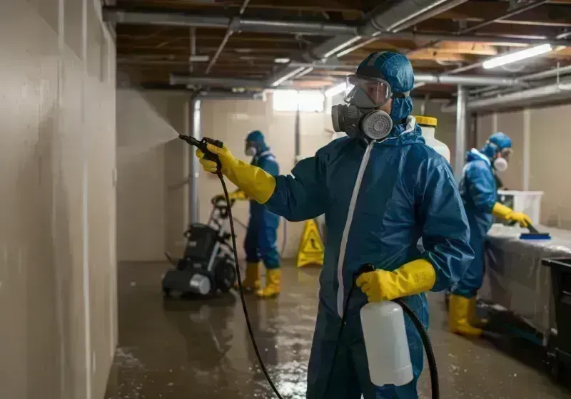 Basement Sanitization and Antimicrobial Treatment process in Lake City, CO